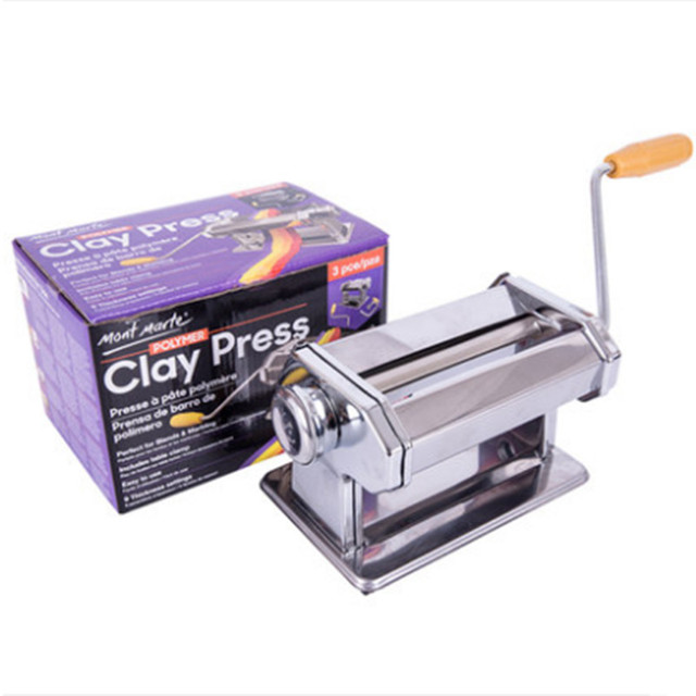 Portable Stainless Steel Craft Polymer Clay Rolling Machine Press Roller  Hand Cranked Handmade Press Pasta Tools